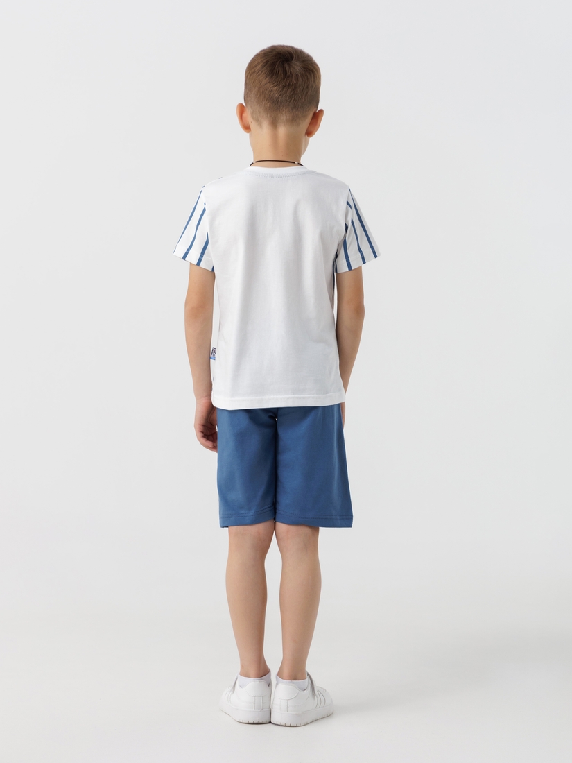 Фото Костюм футболка+шорти для хлопчика Baby Show 5187 116 см Синій (2000990528162S)