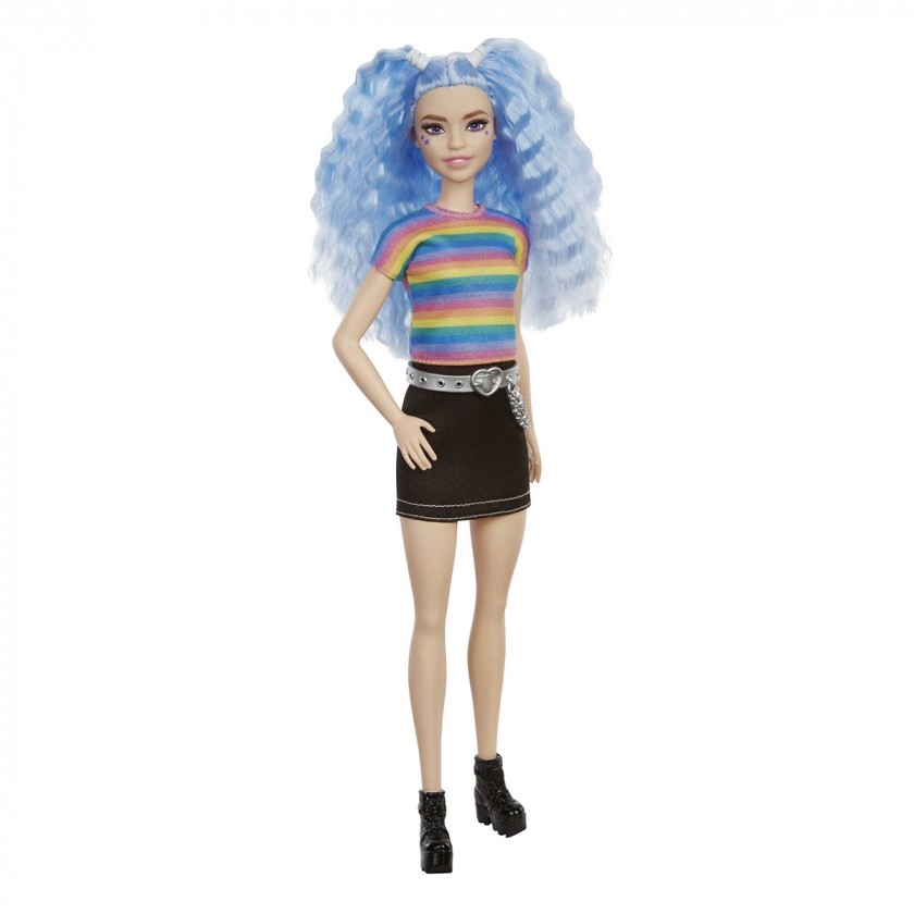 Фото Лялька Barbie Модниця з блакитним волоссям GRB61 (887961900286)