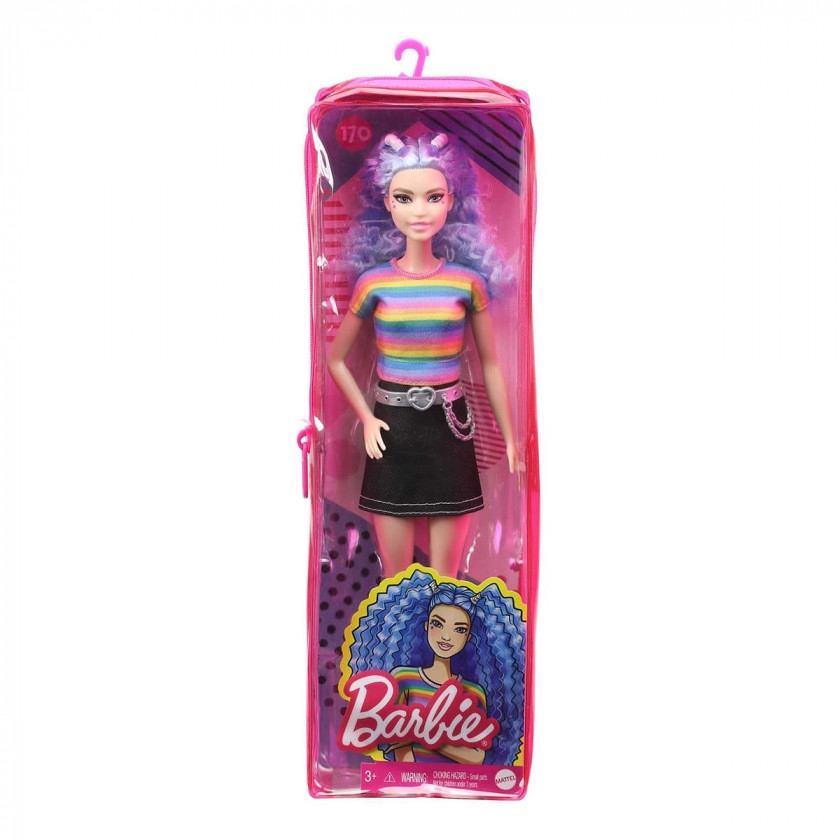 Фото Лялька Barbie Модниця з блакитним волоссям GRB61 (887961900286)