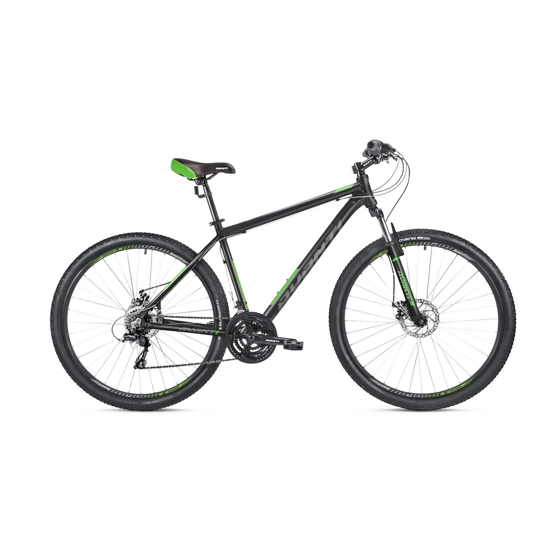Фото Велосипед SPRINTER 650B 17 чорно сірий з зеленим (2000904429240)