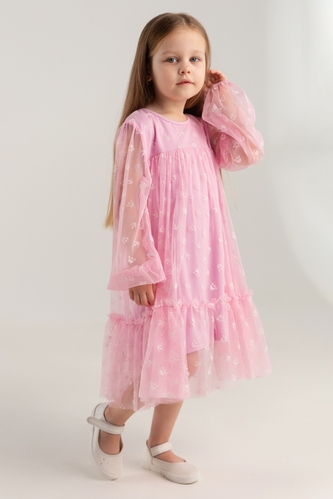 Фото Платье для девочки Dinomin 240520 104 см Розовый (2000990347176D)