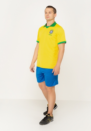 Фото Футбольна форма футболка+шорти BRAZIL XXL Жовтий (2000904329649A)