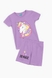 Костюм для дівчинки Baby Show 16230 футболка + шорти 128 см Бузковий (2000989658696S) Фото 7 з 14
