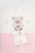 Платье однотонное для девочки Baby Show 9409 86 см Розовый (2000990473745S) Фото 3 из 6