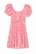 Платье с узором женское W23-19 S Розовый (2000989430971S) Фото 10 из 11