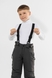 Штани на шлейках для хлопчика EN111 92 см Сірий (2000989592921W) Фото 2 з 17