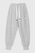 Спортині штани з принтом Yekipeer 9805 152 см Сірий (2000990066497W) Фото 9 з 15