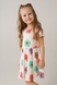 Платье с принтом для девочки 16380 98 см Молочный (2000990431356S) Фото 4 из 11