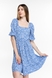Платье с узором женское Firesh 8024 XL Голубой (2000989781165S) Фото 1 из 12
