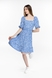Платье с узором женское Firesh 8024 XS Голубой (2000989781127S) Фото 4 из 12