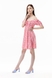Платье с узором женское W23-19 S Розовый (2000989430971S) Фото 6 из 11