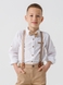 Костюм для мальчика (рубашка+штаны+подтяжки) Mini Papi 3190 110 см Бежевый (2000990489487D) Фото 4 из 20