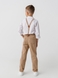 Костюм для мальчика (рубашка+штаны+подтяжки) Mini Papi 3190 110 см Бежевый (2000990489487D) Фото 3 из 20