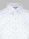 Рубашка классическая с узором мужская Nacar 68031 S Белый (2000990414816D) Фото 8 из 11