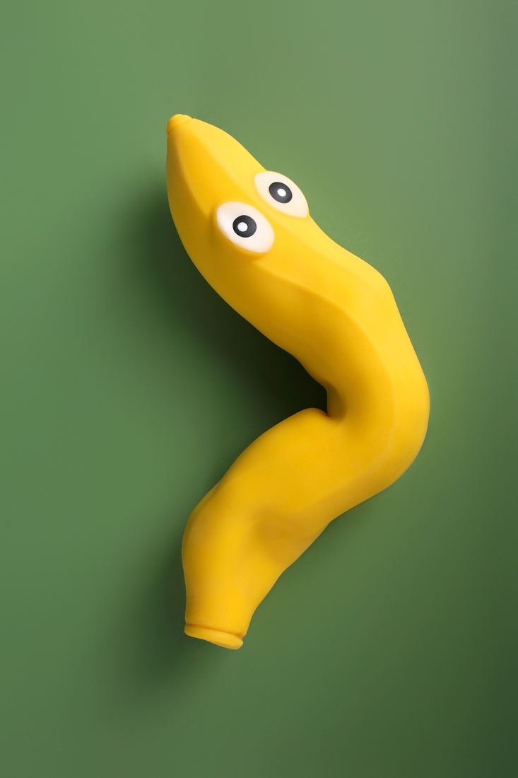 Фото Антистрес тягучка банан з піском Nord K6404 Жовтий (2000989496267)