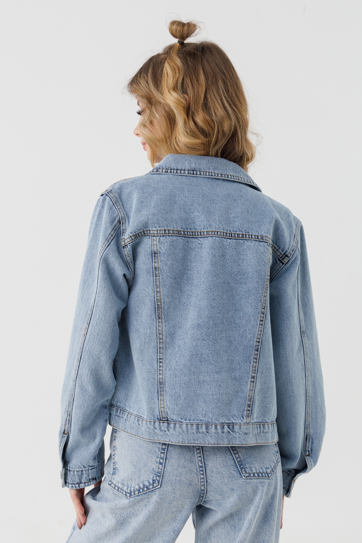 Фото Куртка джинсова для дівчинки DMB 9094 164 см Блакитний (2000990265845D)
