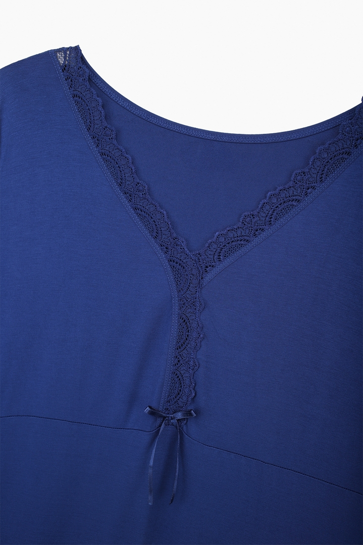 Фото Ночная женская рубашка Atik 725 4XL Синий (2000989522478A)