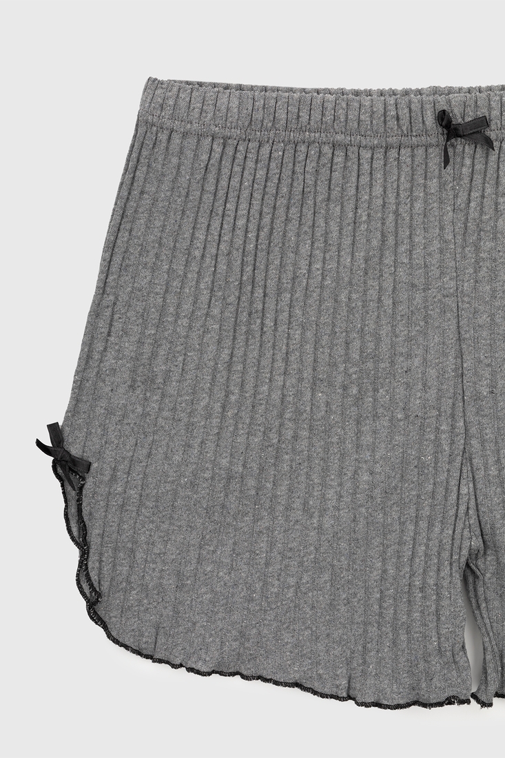 Фото Піжамні шорти жіночі KESIMOGLU Рубчик 080 2XL Темно-сірий (2000990529626A)