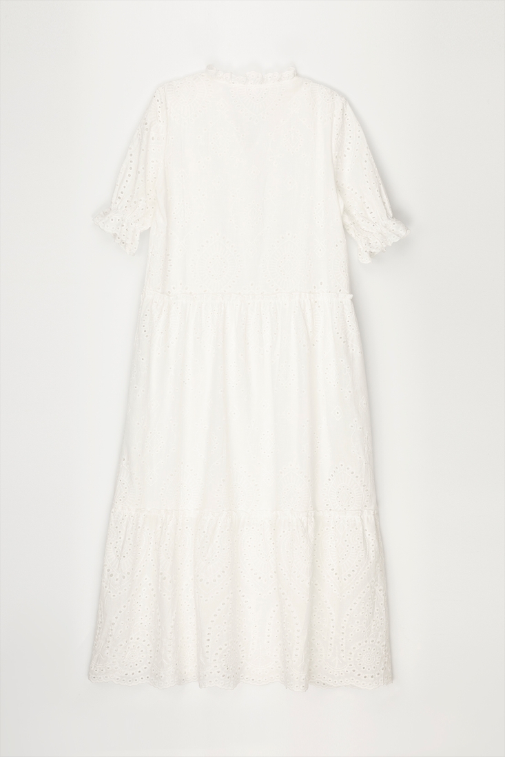 Фото Платье однотонное женское W23-28 2XL Белый (2000989542940S)