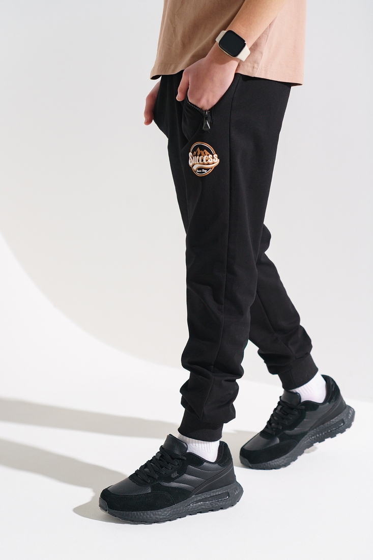 Фото Спортивные штаны для мальчика Непослушный HS-880 176 см Черный (2000990368348D)