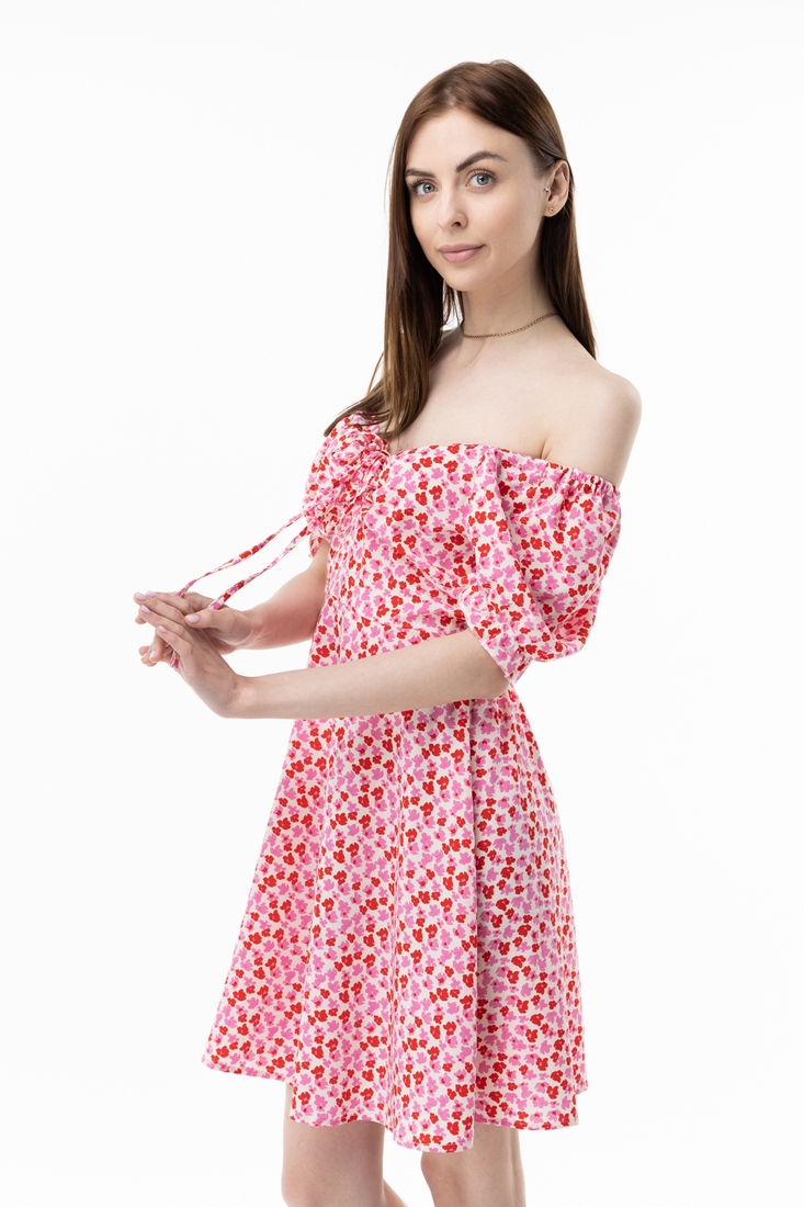 Фото Платье с узором женское W23-19 S Розовый (2000989430971S)