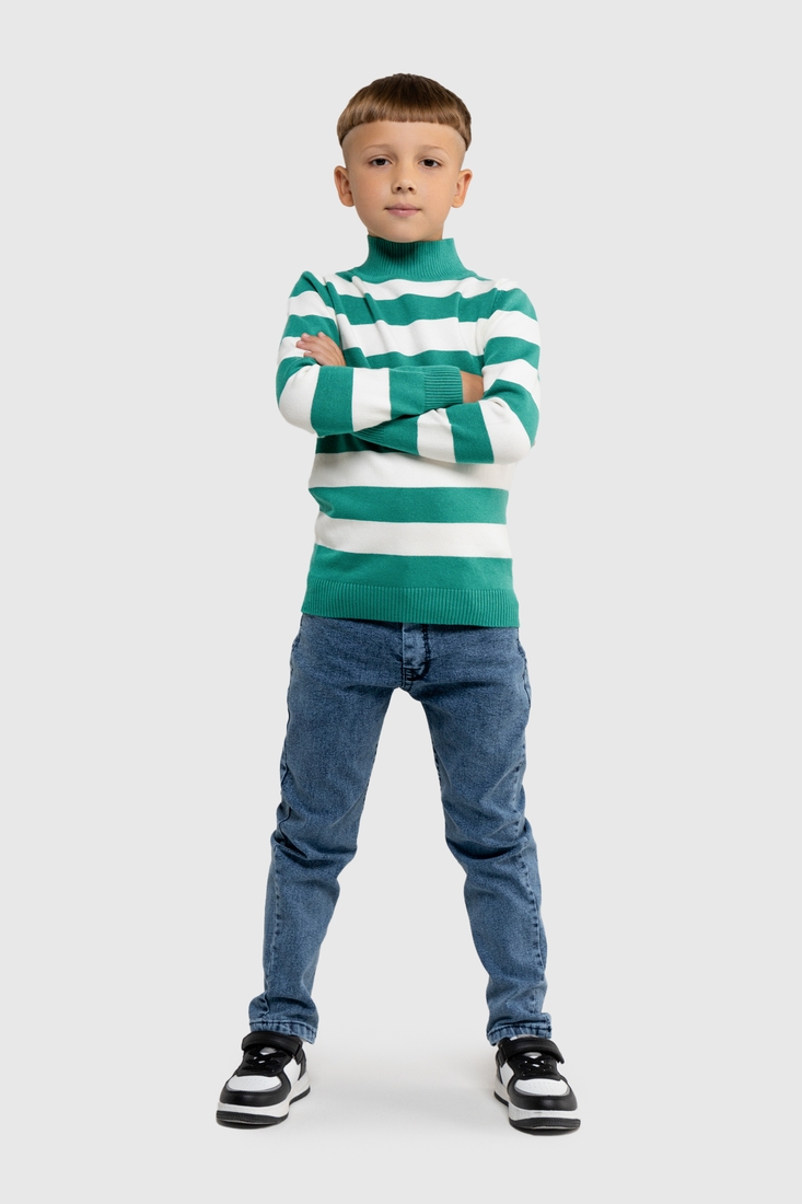 Фото Свитер с узором для мальчика Lizi 3272 92 см Зеленый (2000990030931D)