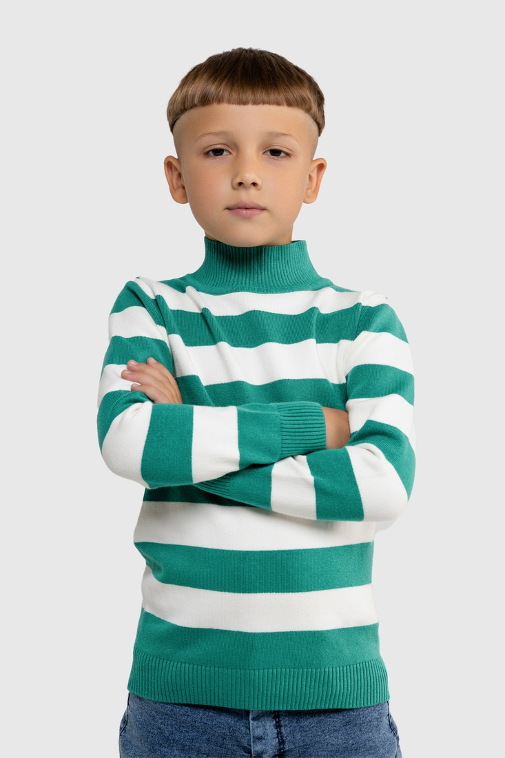 Фото Свитер с узором для мальчика Lizi 3272 92 см Зеленый (2000990030931D)