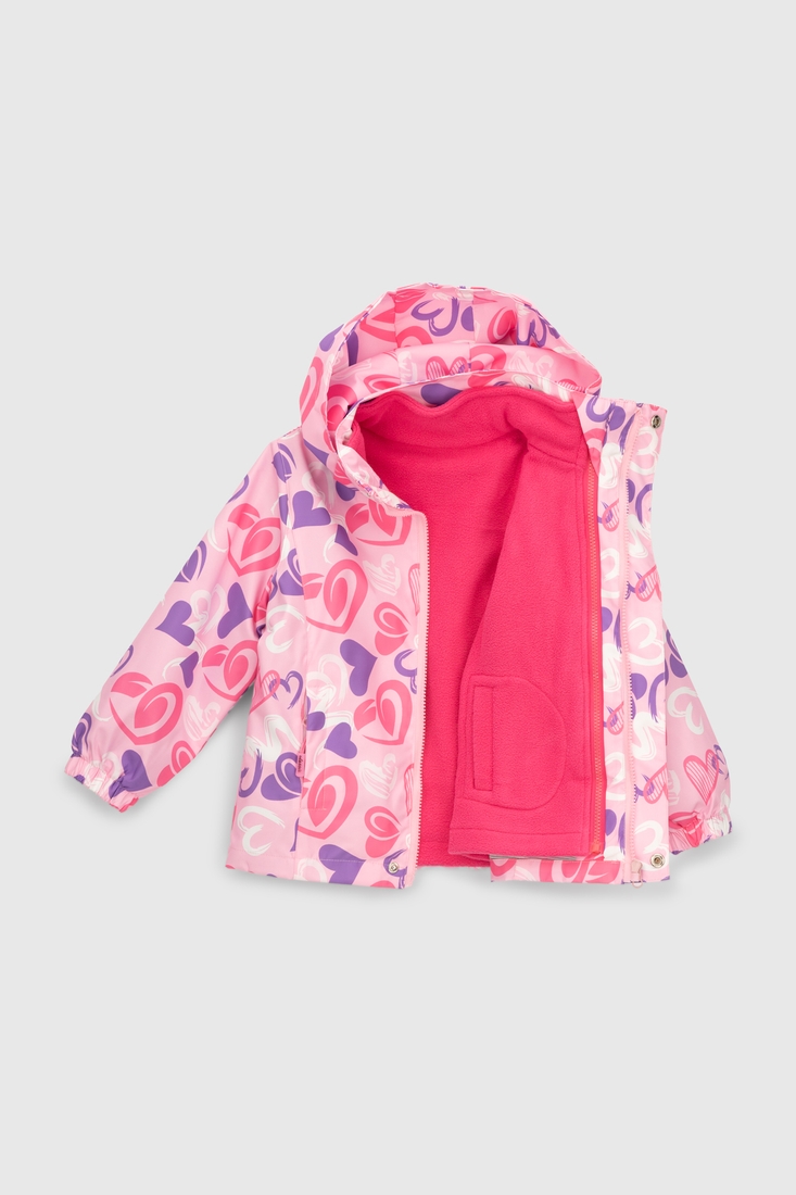 Фото Ветровка с кофтой для девочки 88038 104 см Розовый (2000990283870D)
