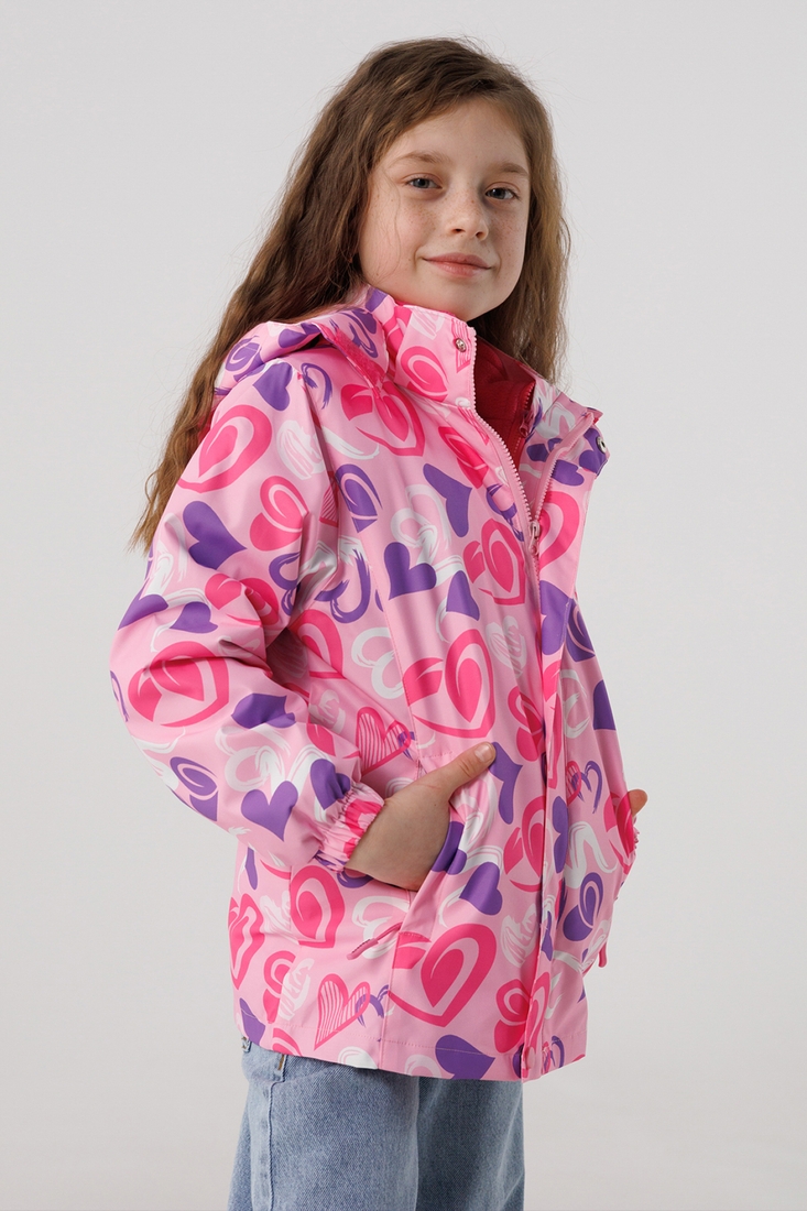 Фото Ветровка с кофтой для девочки 88038 122 см Розовый (2000990283924D)