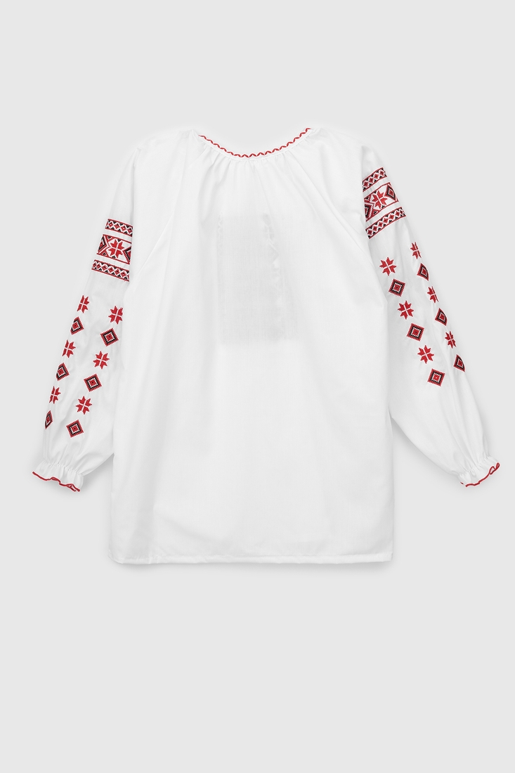 Фото Вышиванка рубашка с принтом женская Олеся 54 Белый (2000989910053A)