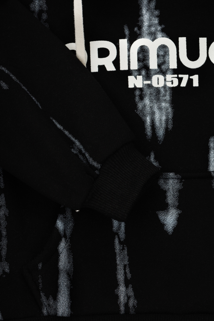 Фото Худі з принтом для хлопчика Kai-Kai 52816 110 см Чорний (2000990111616W)