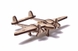 Механічно сувенірно-колекційна модель "Літак лайтінг" 0760 (4820195190760) Фото 1 з 6