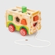 Игрушка деревянная "Машинка-сортер" MWZ-5079 Разноцветный (2002014992720) Фото 3 из 6