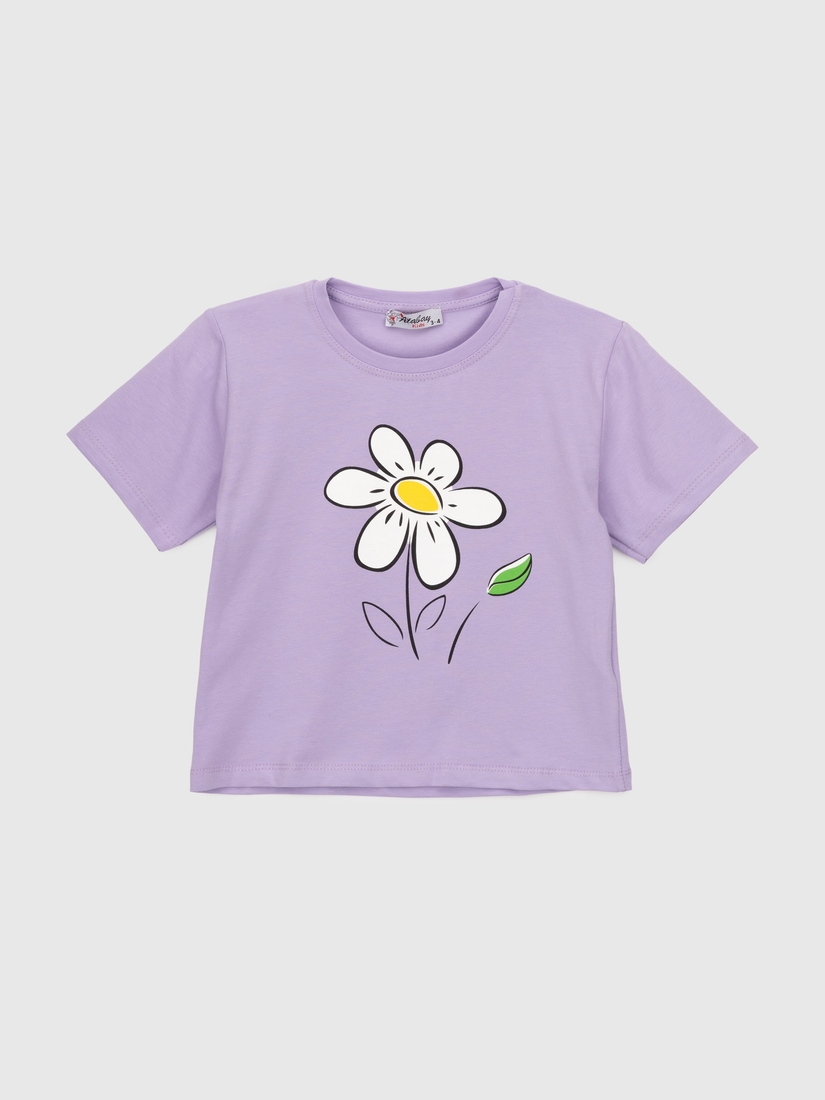 Фото Костюм футболка+капри для девочки Atabey 10466.0 92 см Сиреневый (2000990478641S)