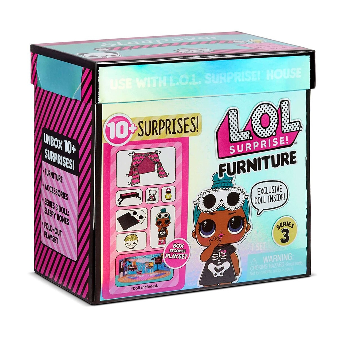 Фото Ігровий набір з лялькою L.O.L. Surprise! серії Furniture S2 - Кімната Леді-сплюшки (570035)