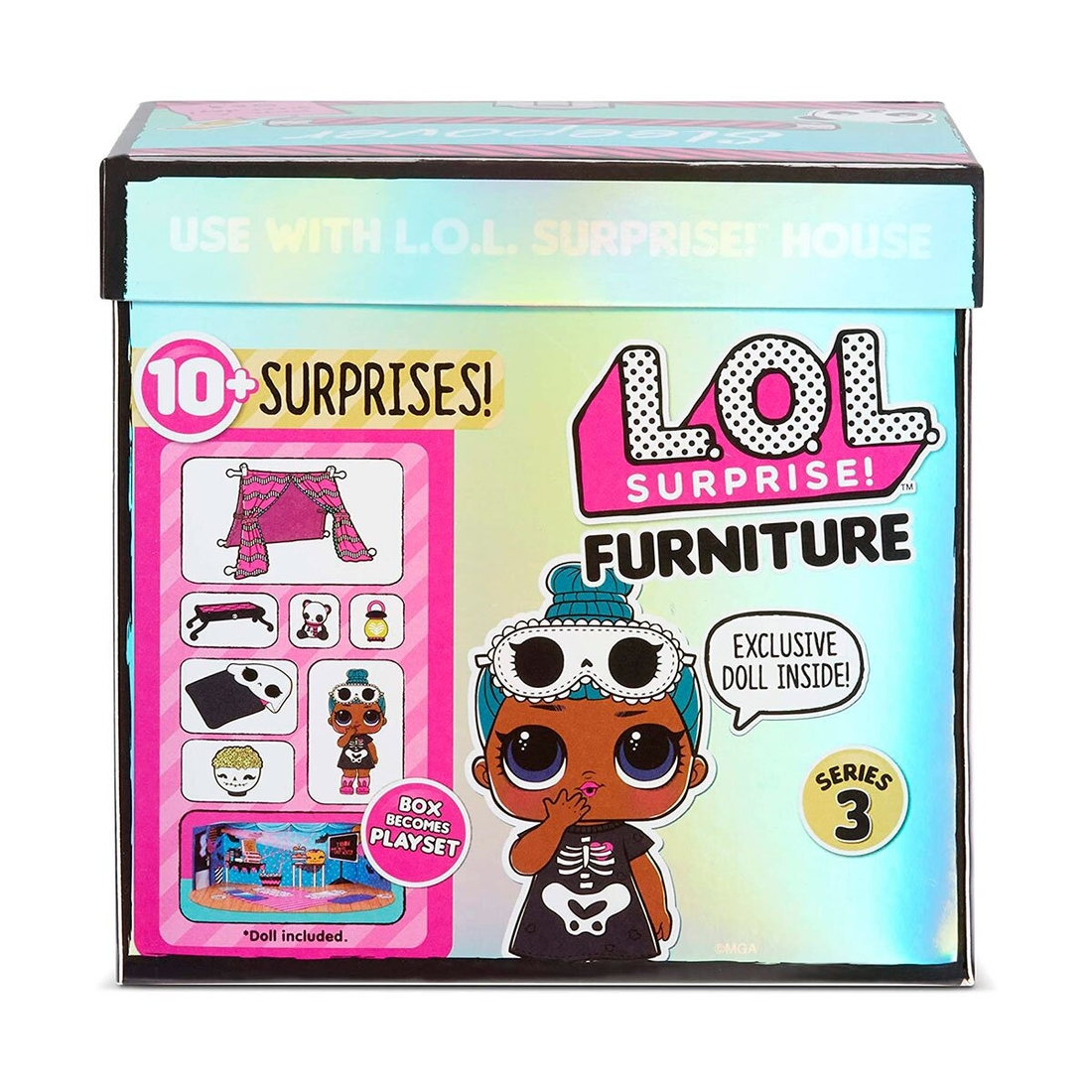 Фото Ігровий набір з лялькою L.O.L. Surprise! серії Furniture S2 - Кімната Леді-сплюшки (570035)