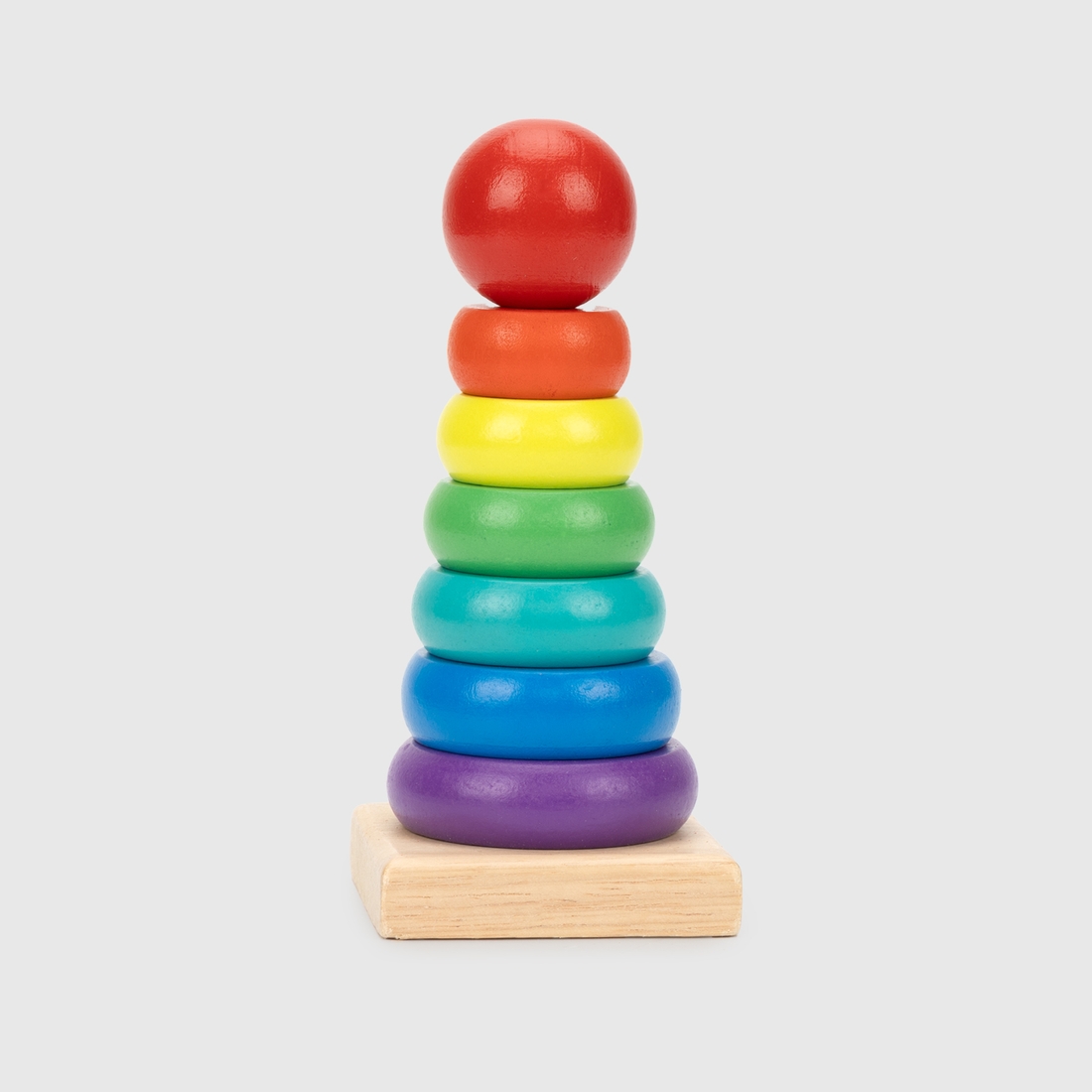 Фото Игрушка деревянная "Пирамидка" MWZ-0183 Разноцветный (2002014992805)
