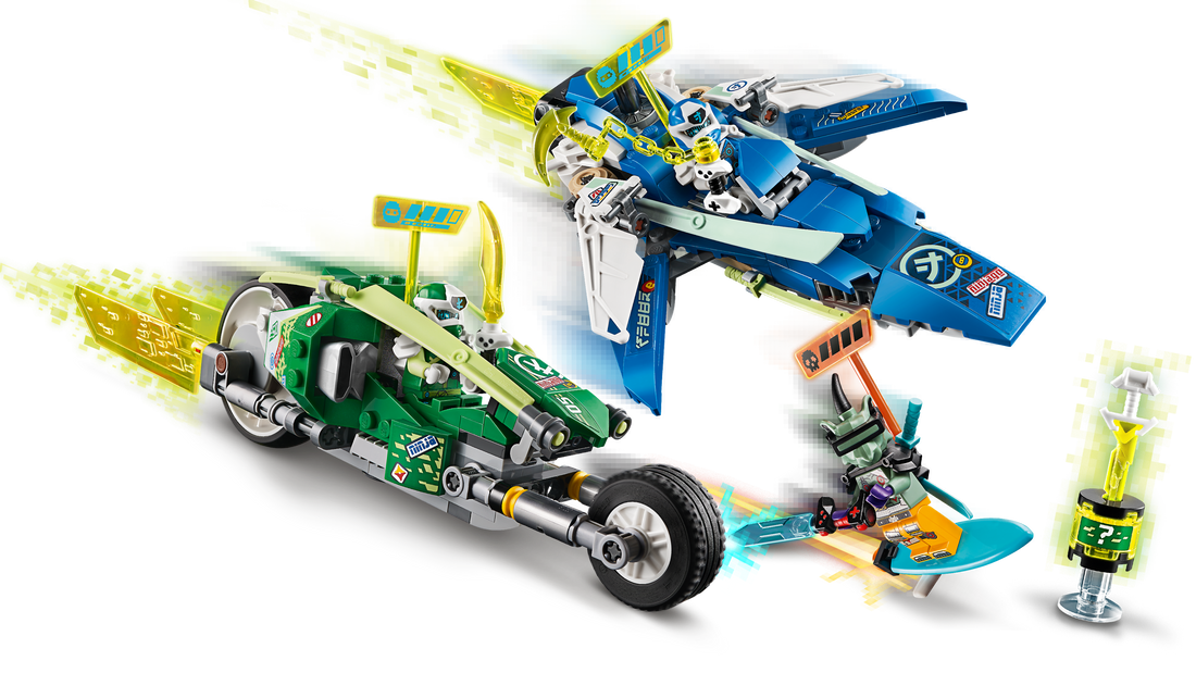 Фото Конструктор LEGO Ninjago Швидкісні машини Джея і Ллойда (71709)