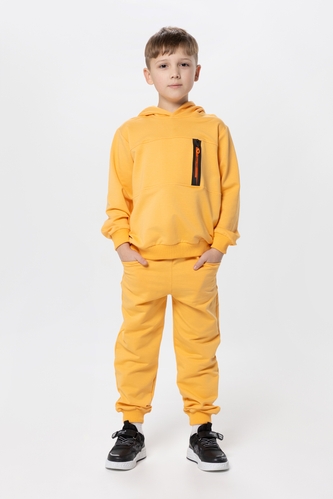Фото Костюм для мальчика (худи+штаны) Ecrin 2503 140 см Желтый (2000990239952D)