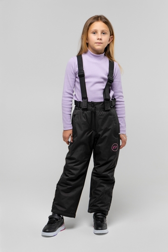 Фото Штаны на шлейках для девочки B-30 140 см Черный (2000989626039W)