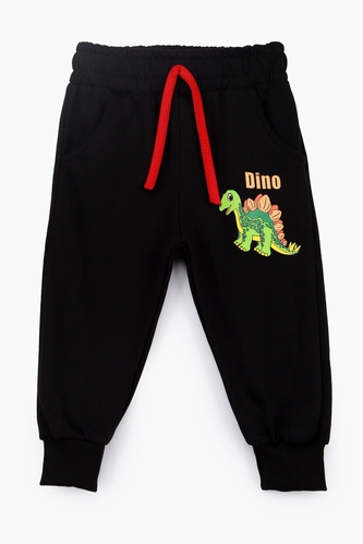 Фото Спортивні штани еврозима з принтом для хлопчика Atabey 4168.0 104 см Чорний (2000989496342)