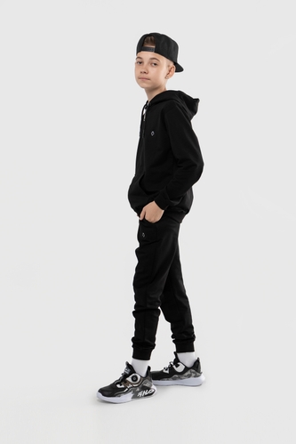 Фото Спортивний костюм для хлопчика Winka 2040 кофта + штани 152 см Чорний (2000989904168D)