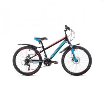 Велосипед FORSAGE DISK24 11 Чорно-червоний з синім (2000904043293)