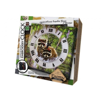 Набір для творчості "Embroidery clock" Єноти DankoToys 5521 03 (2000904753154)