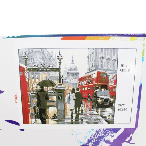 Фото Набор для творчества Babylon DIY живопись по номерам Дождь в Лондоне (2000903605201)