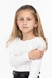 Блуза трикотаж для дівчинки Perix 4026 152 см Молочний (2000989809043D) Фото 2 з 12