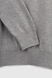 Джемпер однотонный мужской FIGO 6973 XL Серый (2000989965077) Фото 9 из 11