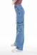 Джинси палаццо-карго жіночі Zeo Basic 3347 42 Синій (2000989688907D) Фото 2 з 11