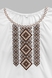Сорочка з вишивкою для дівчинки ОЛЕКСАНДРА №1 146 см Коричневий (2000902491430A) Фото 2 з 5