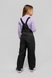 Штани на шлейках для дівчинки B-30 140 см Чорний (2000989626039W) Фото 2 з 16